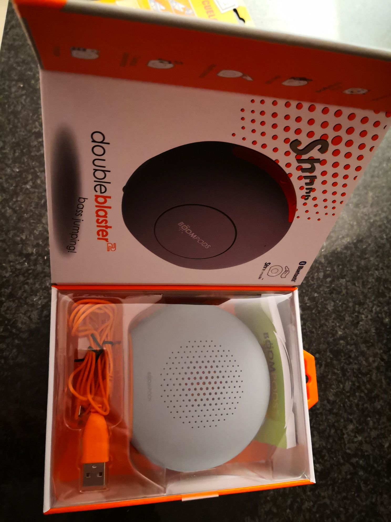 Coluna Bluetooth BOOMPODS doubleblaster2 7W, nova com garantia