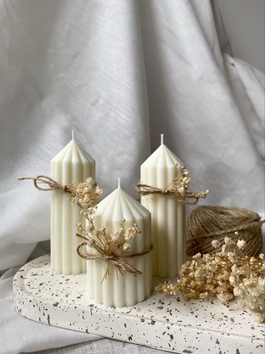 Naturalne świece sojowe | ślub wesele chrzest komunia