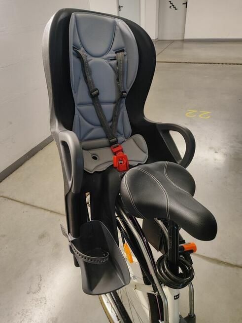 Fotelik dziecięcy rowerowy tylny Okbaby 10+ czarny