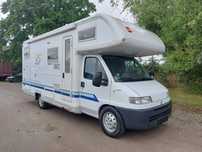 Fiat Ducato BURSTNER  2001 rok KLIMATYZACJA 6-Osobowy Łazienka Prysznic Duży GARAŻ