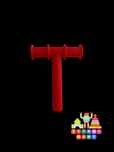 Gryzak logopedyczny - "T" - Różne kolory