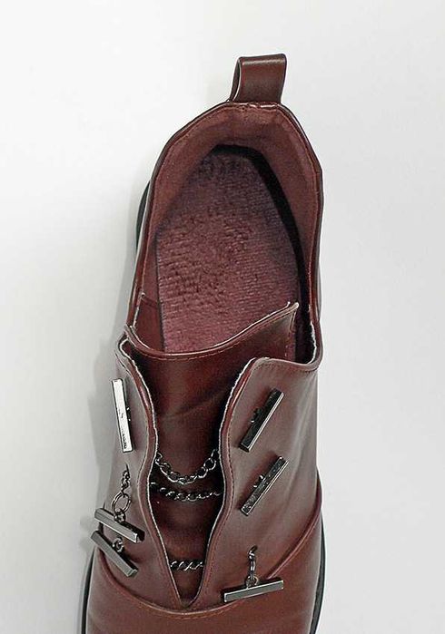 Туфли женские бардовые