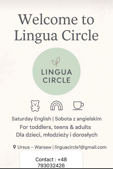 Bilingual English teacher wanted – Lingua circle Ursus Warsaw