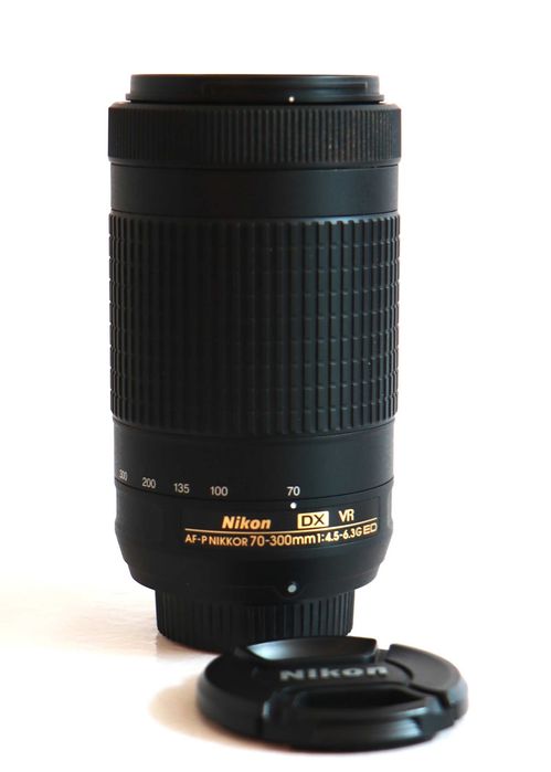 Lente Nikon AF-P 70-300mm VR objetiva em excelentes condições