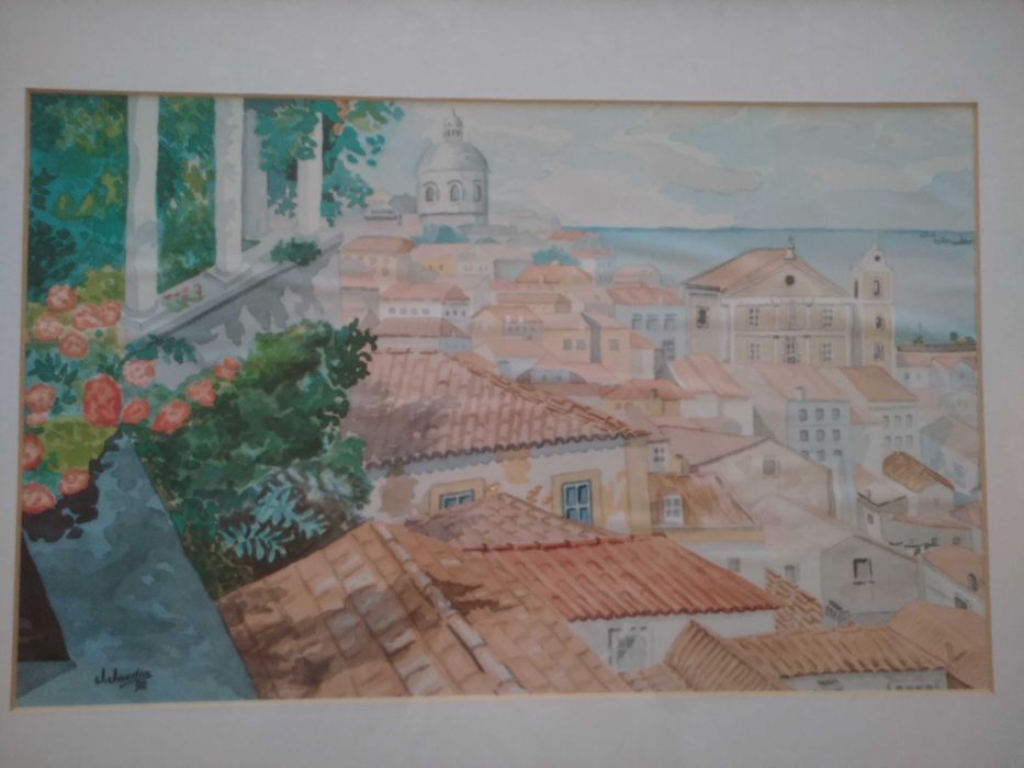 Quadros de Serigrafias com Moldura em Madeira, emolduradas na ARTINA