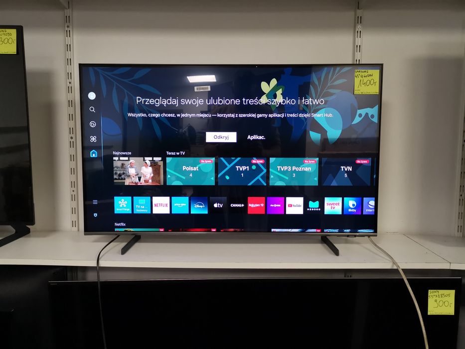 Nowy Samsung QLED 43 cale 4K UHD hdr Smart WiFi DVB-T2 43Q60D gw12m