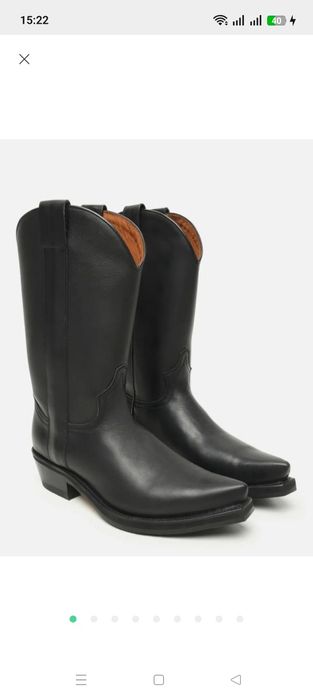 Ковбойські чоботи унісекс від бренду Von Hundred. Розмір 43