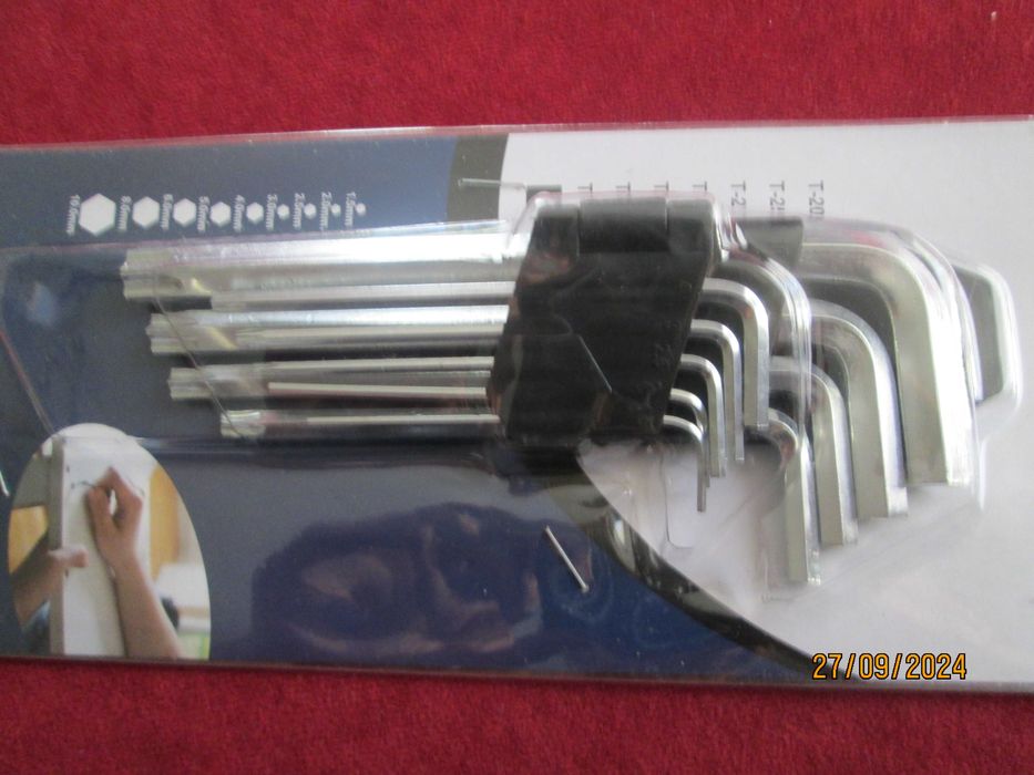 Klucze  Imbusowe 9 Sztuk 1,5-10MM