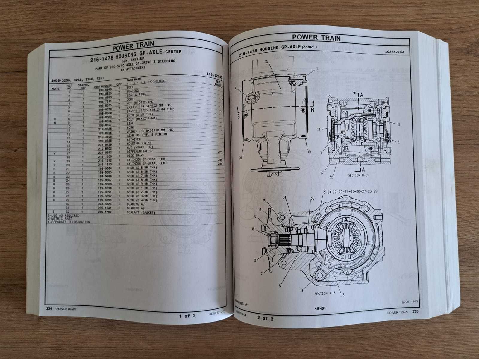 Katalog obsługi i konserwacji CATERPILLAR 432E Koparko-ładowarka