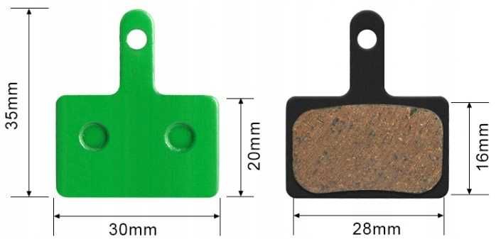 KLOCKI hamulcowe okładziny CERAMICZNE DEORE M515 M525 B01S TEKTRO B03S