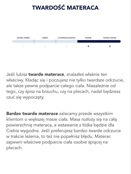 PERDORMIRE obustronny 180x200 Materac H4/H5