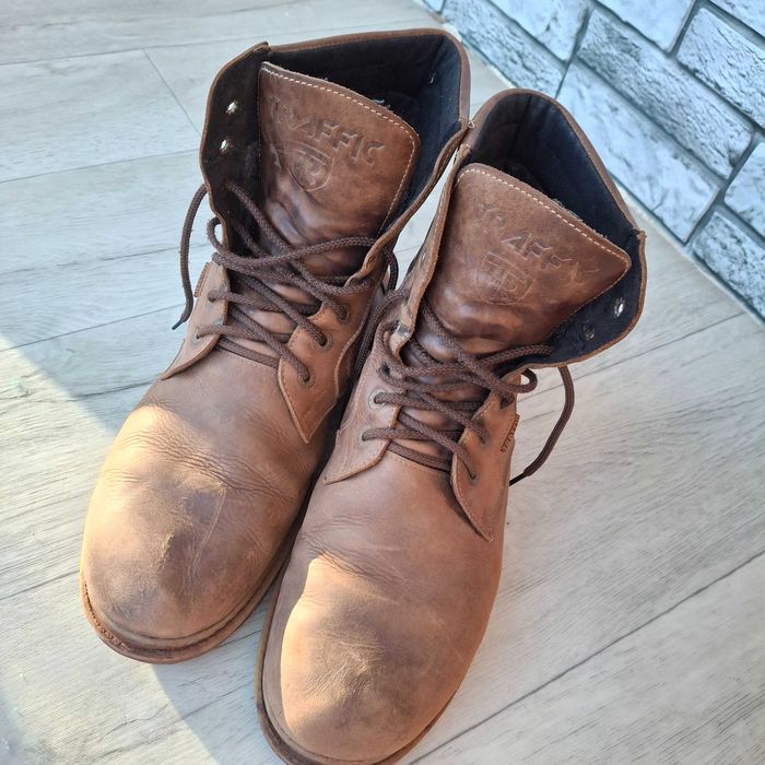 Шкіряні чоловічі ботінки, чоботи, берці 46 р 31 см.