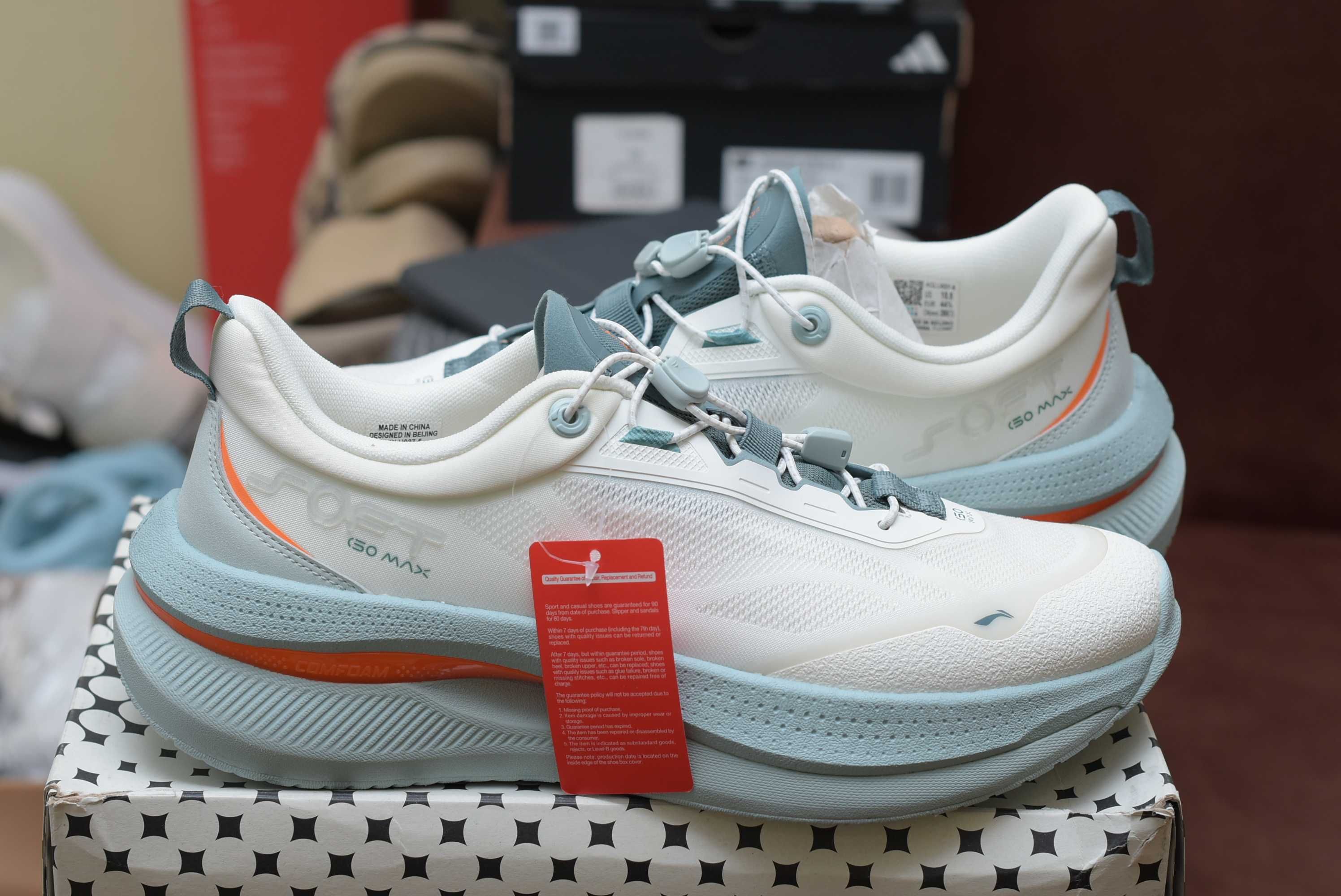 Мужские топ кроссовки кросівки для бега LiNing Soft Go Max оригинал