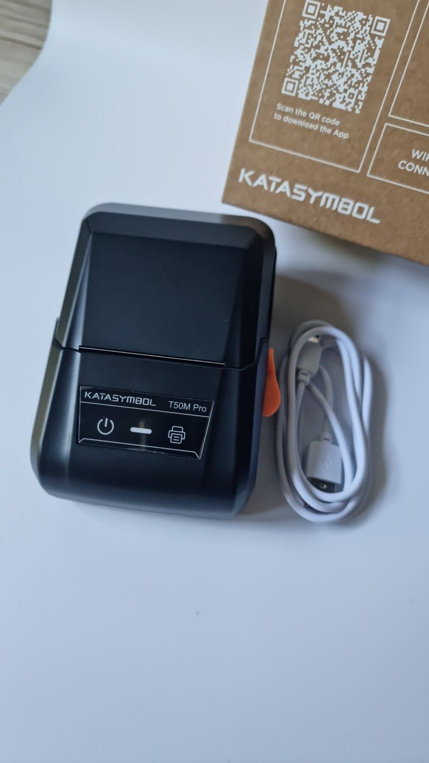 Drukarka etykiet Bluetooth Supvan T50M Pro z etykietami