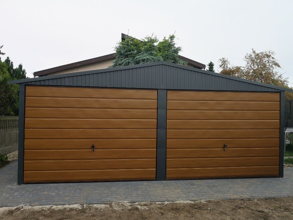 Garaż,garaże drewnopodobne 6x5,6x6 ponel poziomy producent cały kraj
