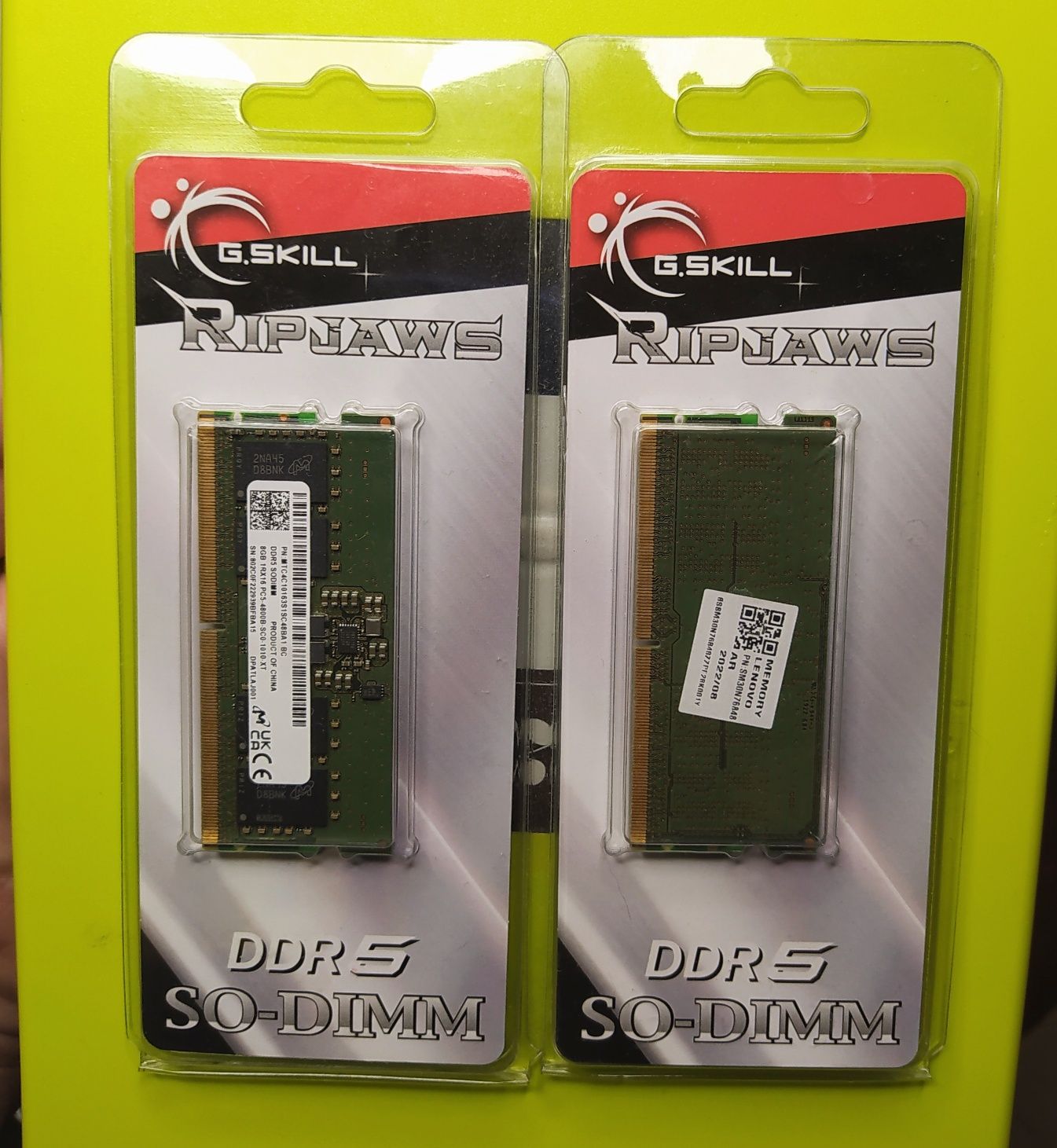 Оперативная память Micron DDR5 4800 16Gb (2*8) SODIMM