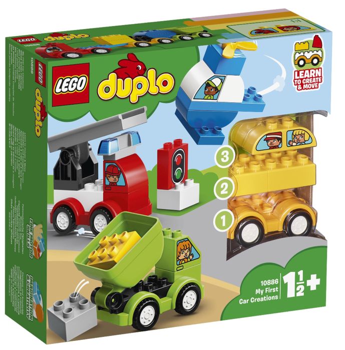 Duplo Moje pierwsze samochodziki samochód straż wywrotka helikop 10886