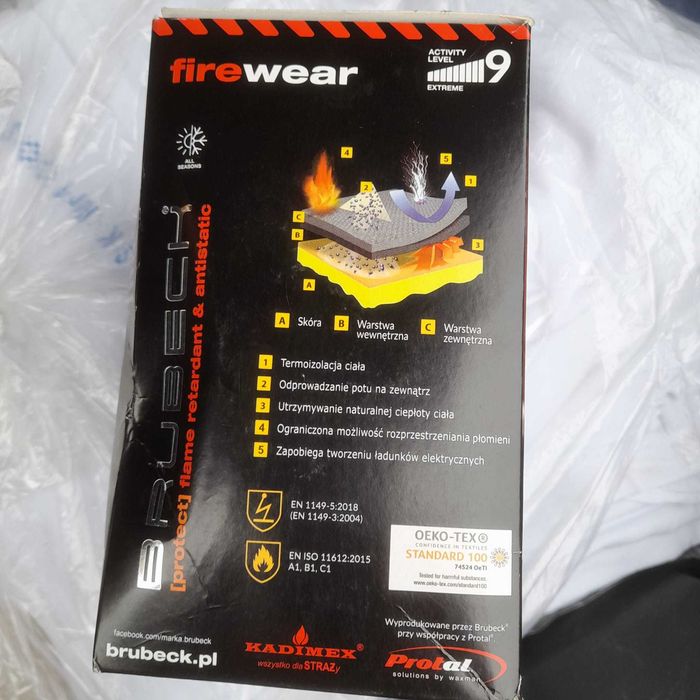 Bluza męska trudnopalna i antystatyczna Kadimex XL