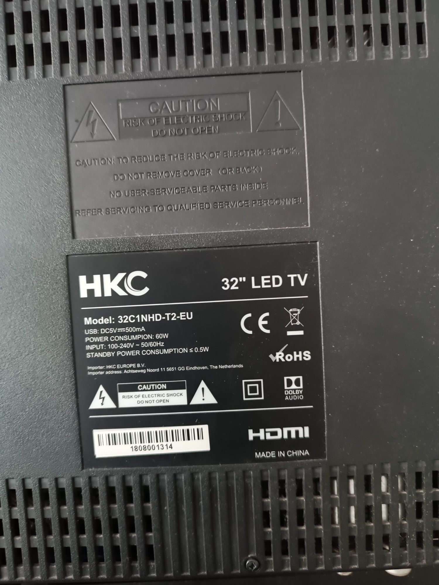 Sprzedam uszkodzony telewizor H K C
