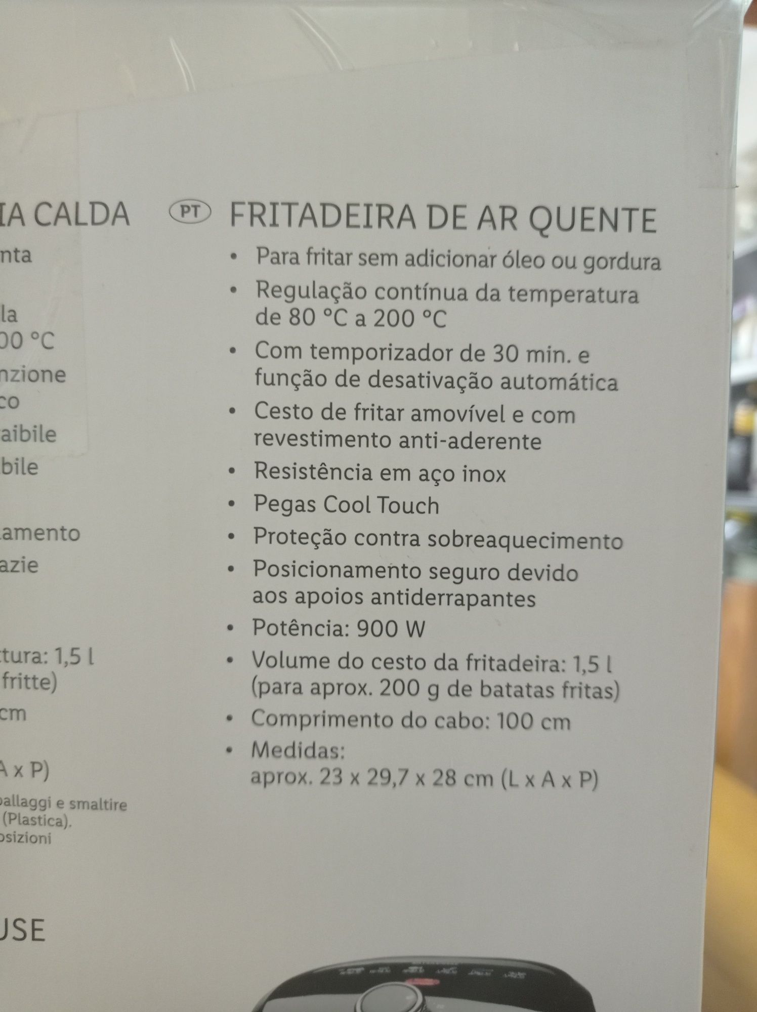 Fritadeira de ar quente nova