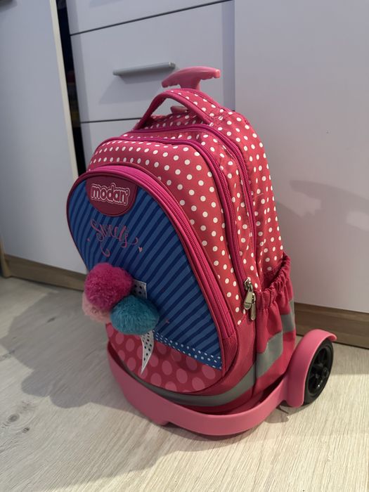 Дитячий шкільний рюкзак трансформер на колесах!