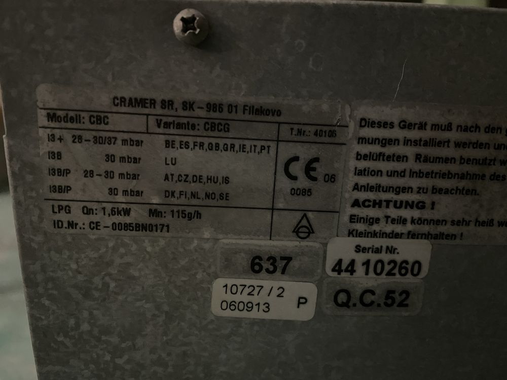 Piekarnik gazowy do kamper przyczepa dometic cramer