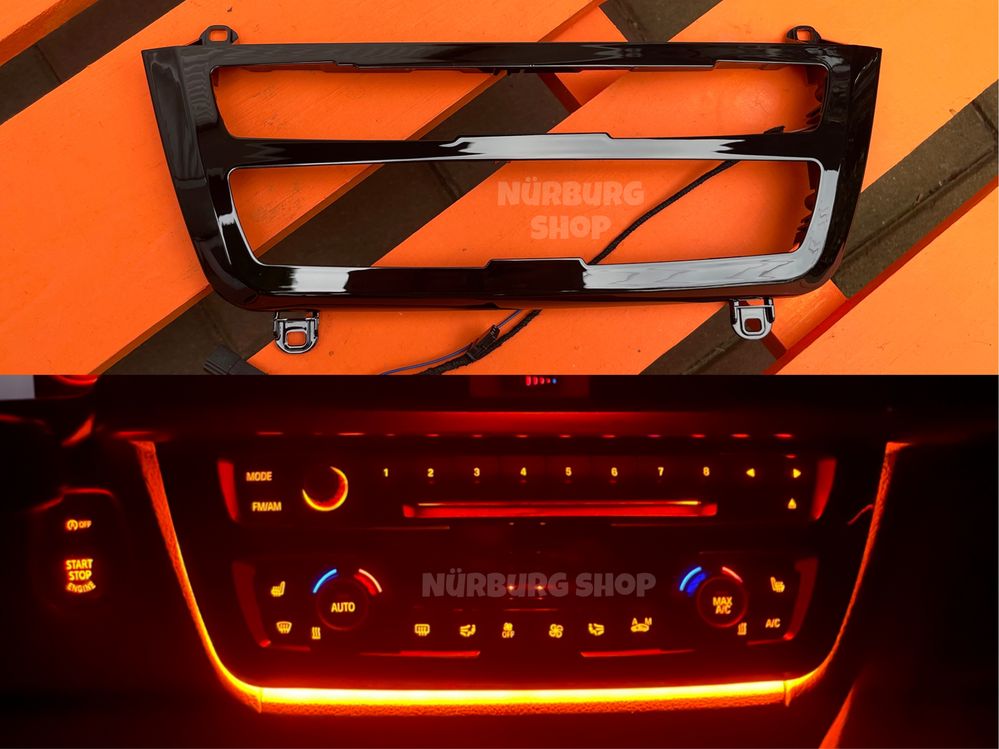 LED рамка климата с контурной подсветкой BMW F30 F31 F32 F33 F34 F36
