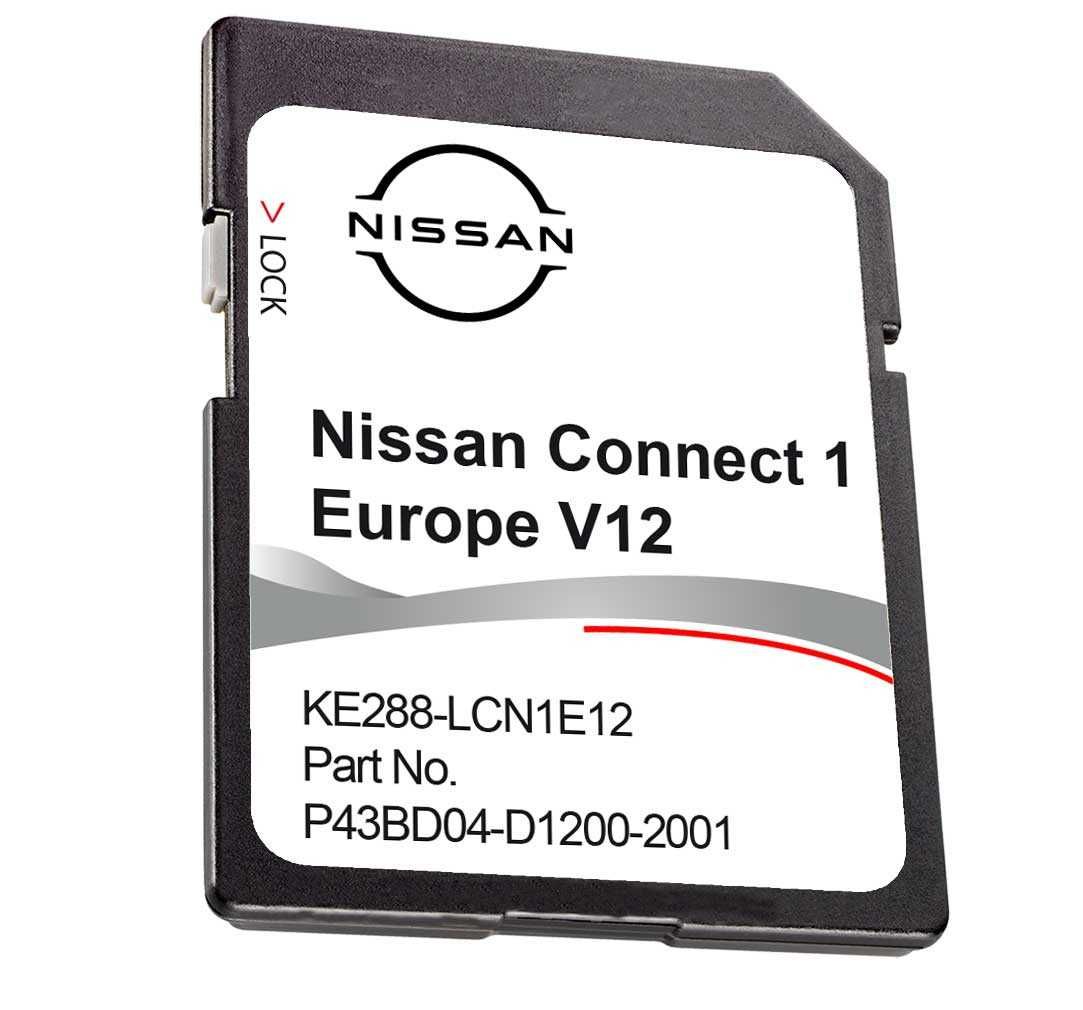 NISSAN Cartão GPS Connect 1 Europa v12 2022/2023