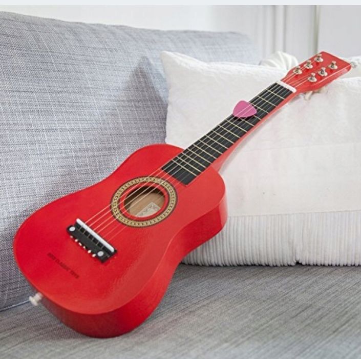 Gitara dla dzieci New Classic Toys czerwona
