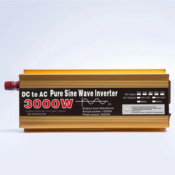 Інвертор перетворювач3000w.12-220v.ЧИСТАЯ СИНУСОИДА.
