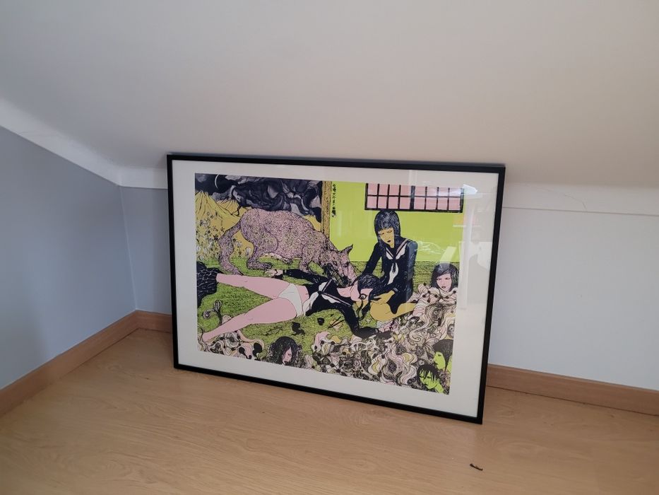 Moldura 70x100 com placa traseira anti humidade