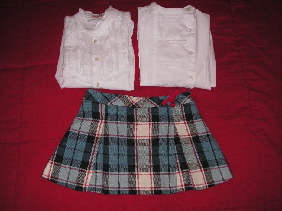 Camisa / Blusa T-4/5 e Saia Lanidor T -2/3 ( Estado Novo )