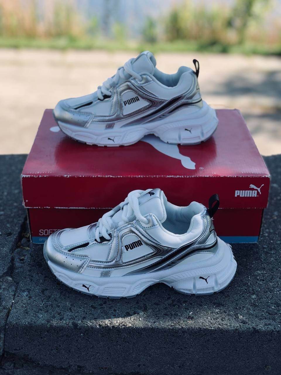 Женские кроссовки Puma Белые летние кросовки Пума кросівки Пума