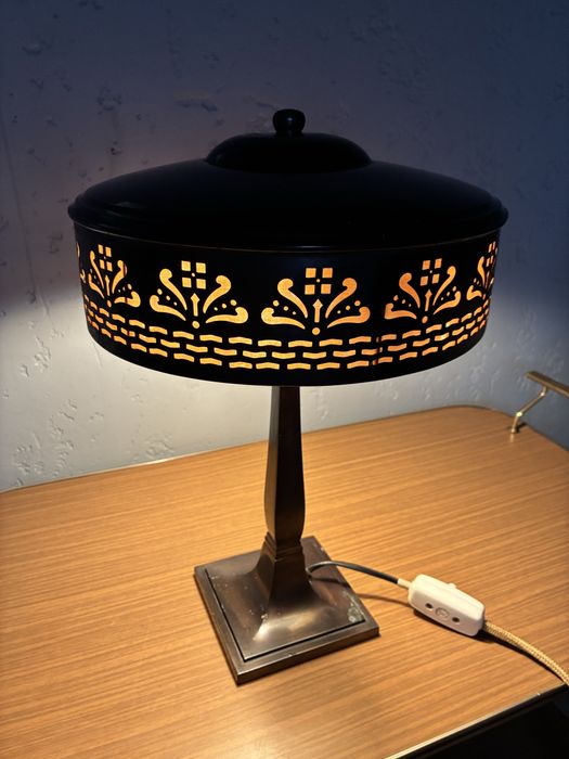 Lampa gabinetowa brąz lata 20