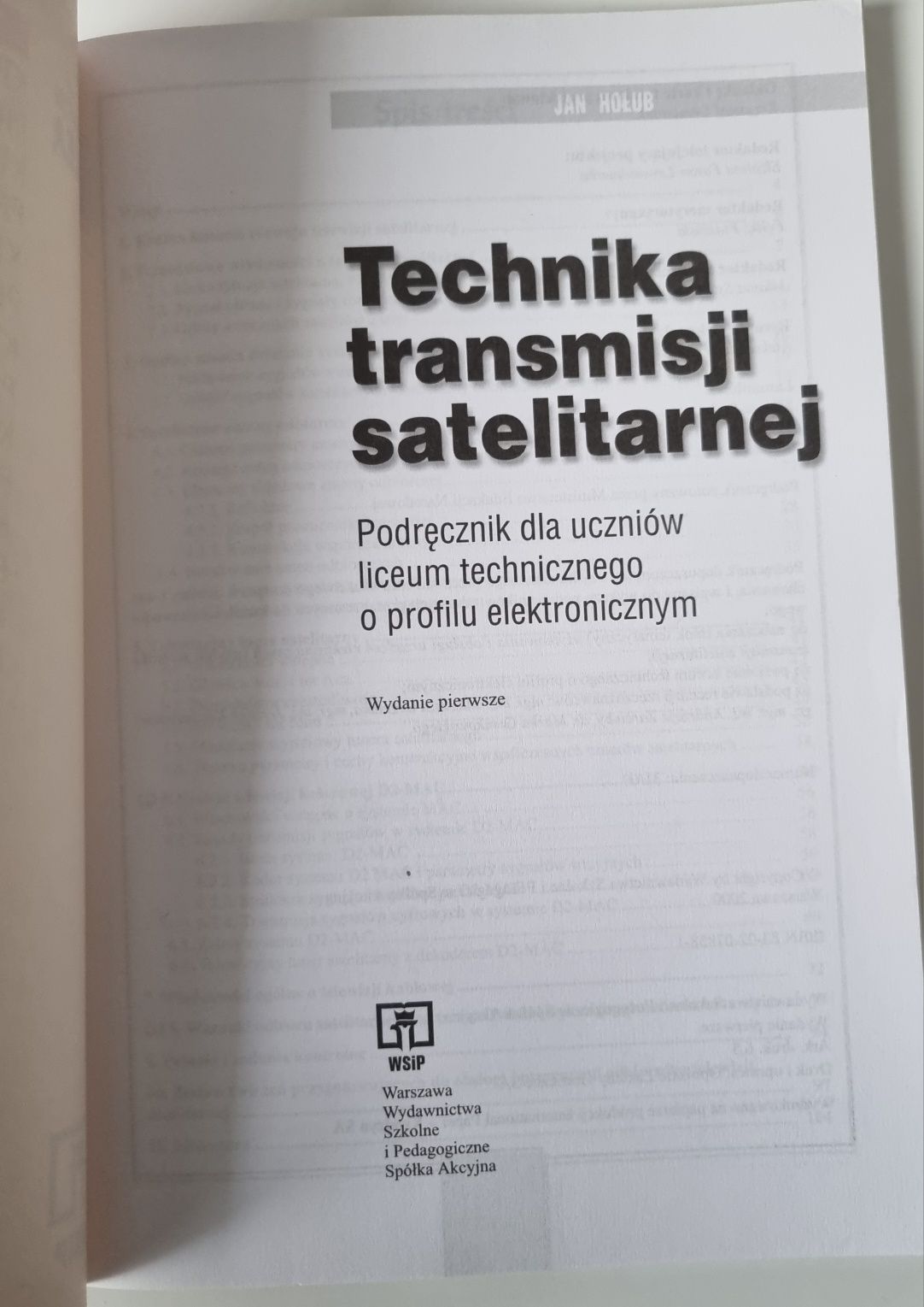 J. Hołub - Technika transmisji satelitarnej