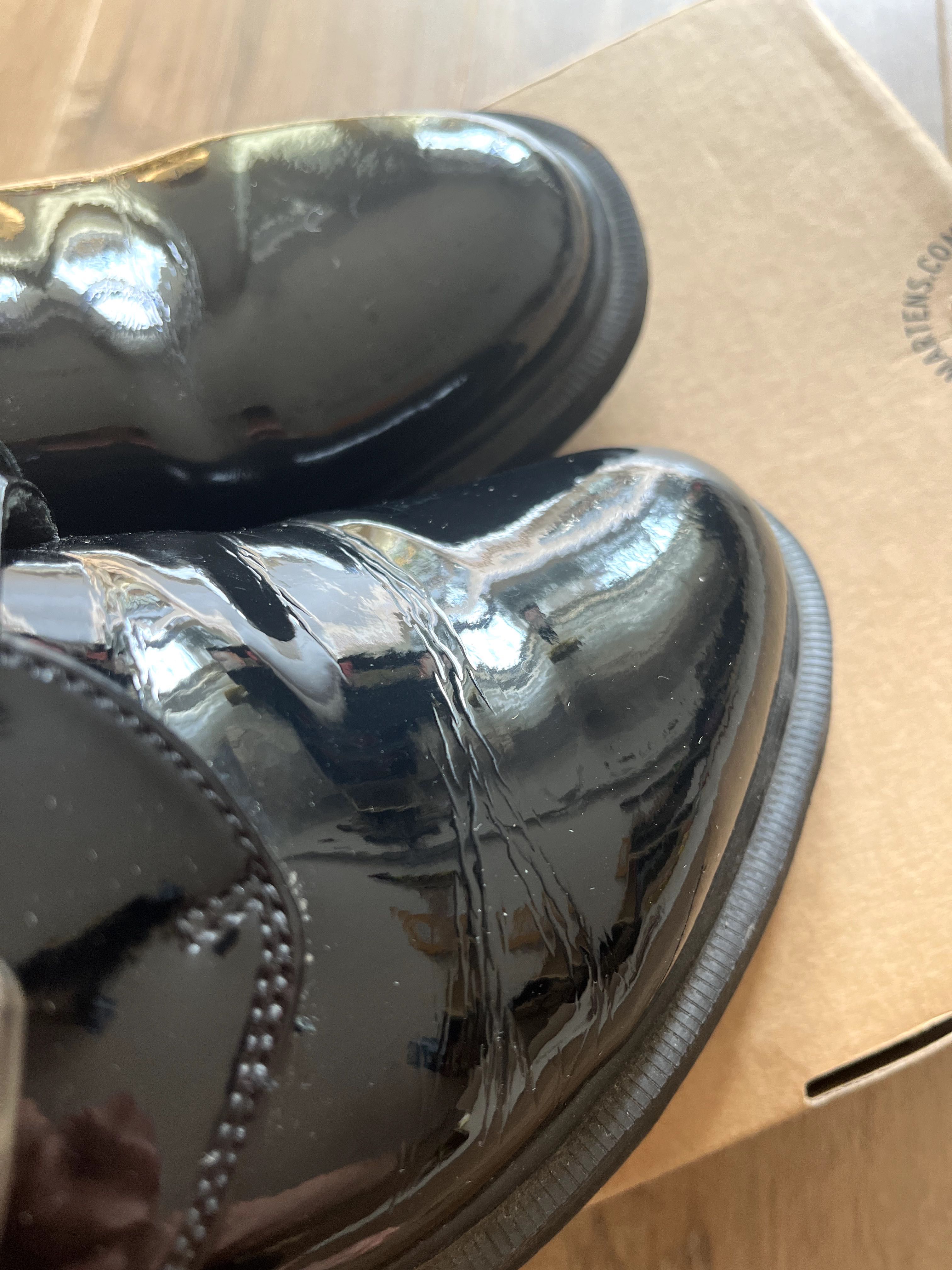Dr Martens Black Noir Leather Monk Shoes - Mens EU 43