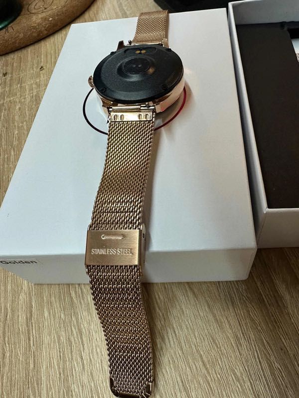 Smartwatch zegarek damski wodoodporny - polska aplikacja sport rozmowy