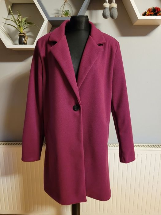 Płaszcz krótki burgund