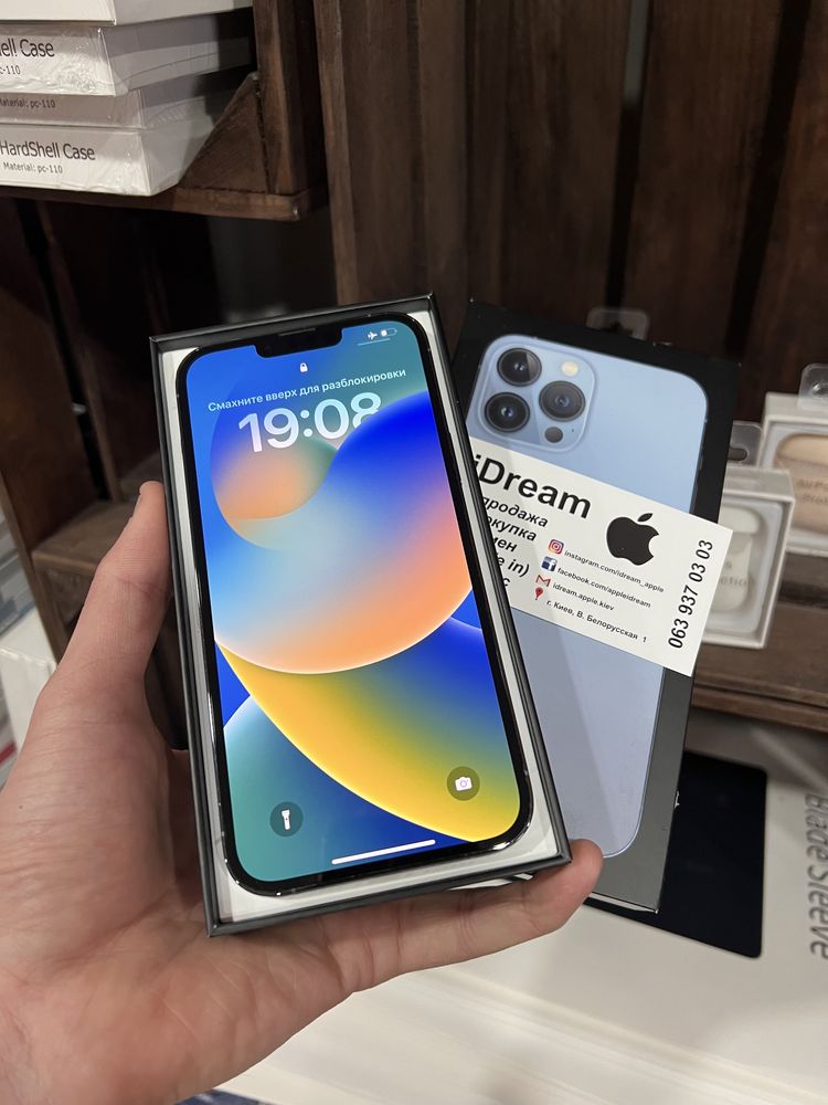 Apple iPhone 13 Pro Max 128 gb Sierra Blue ИДЕАЛ! ГАРАНТИЯ !