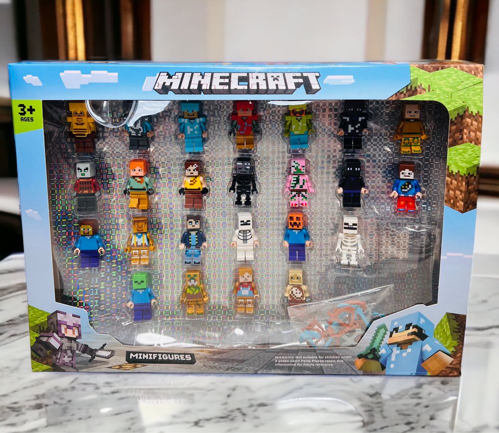 Набір фігурок Майнкрафт конструктор Minecraft 24 фігурок