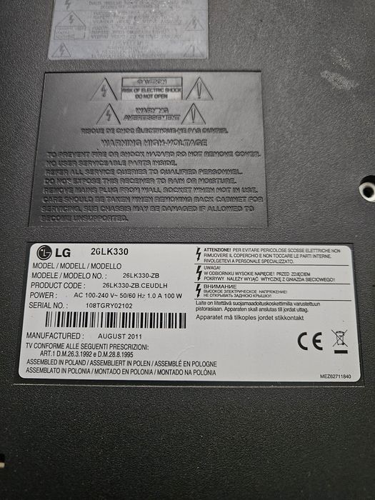 Telewizor LG 26lk330