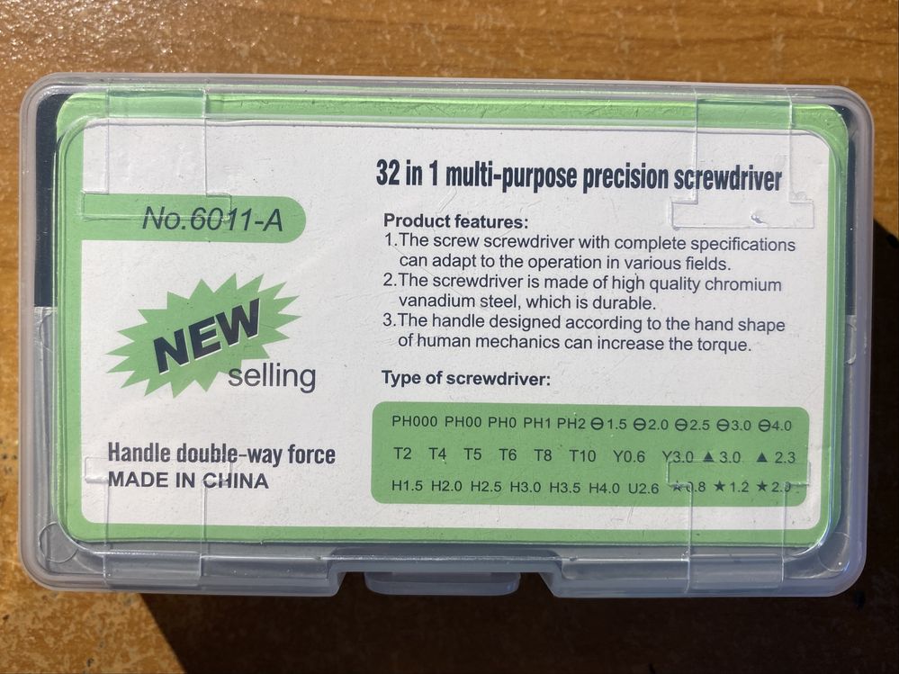 Zestaw śrubokrętów (bitów) precyzyjnych
