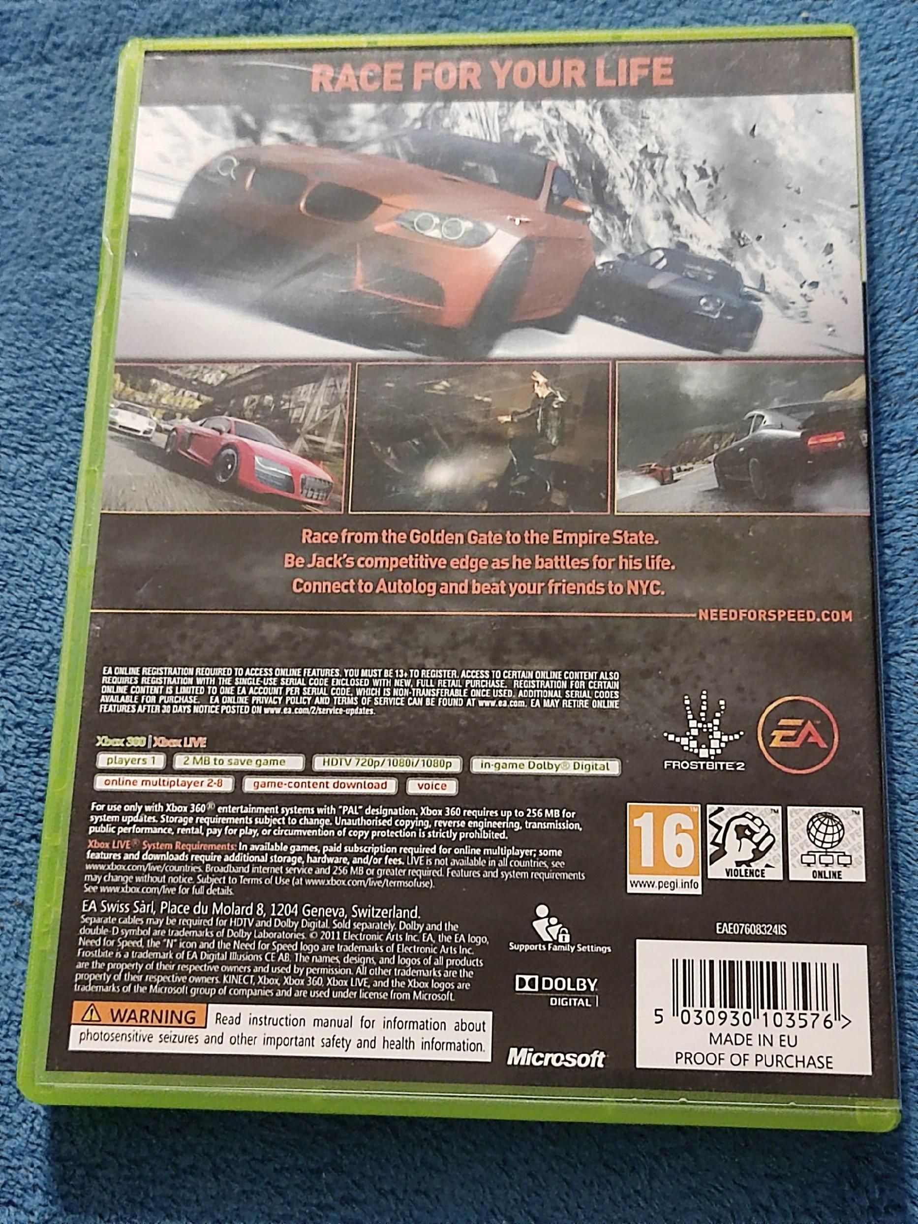 Xbox 360 Need For Speed The Run Gra X360