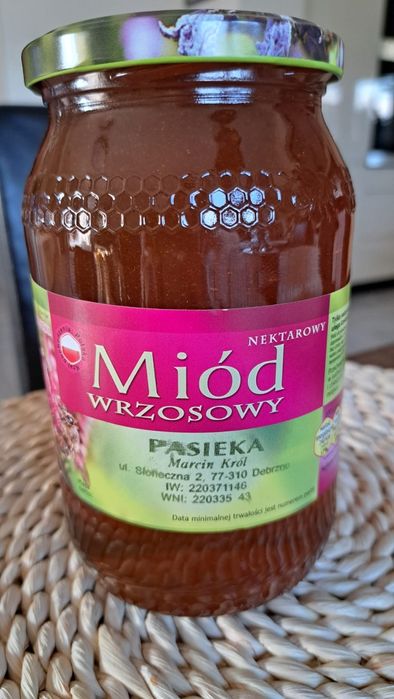 Miód Wrzosowy . Gryczany..Wielokwatoey z 2025r