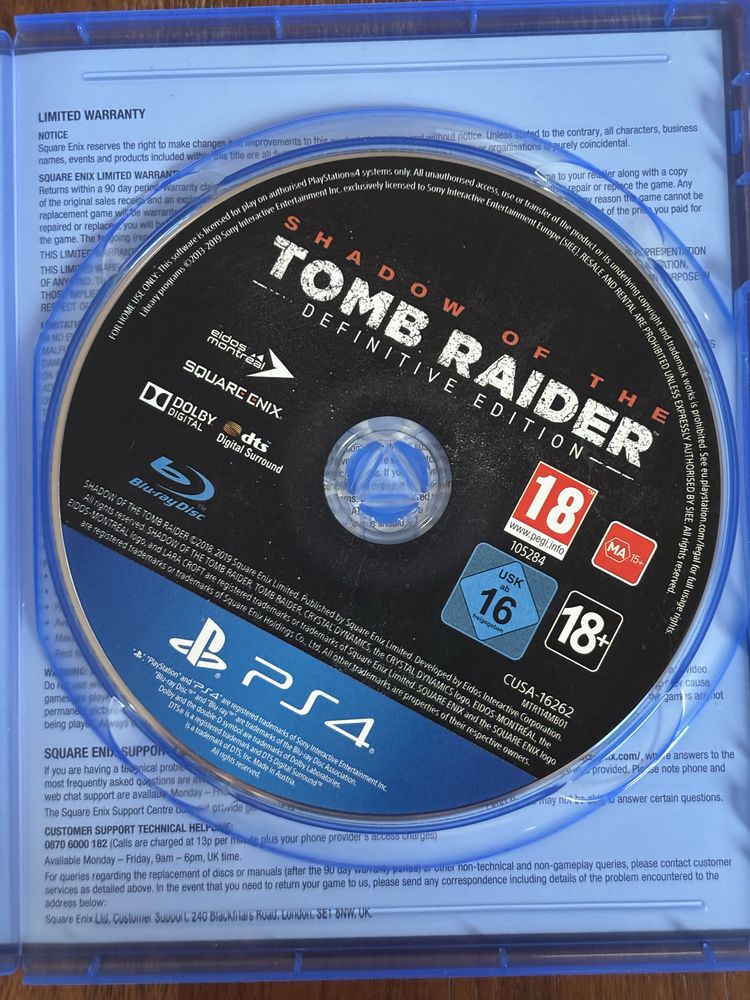 Shadow of the Tomb Raider: Definitive Edition ps4