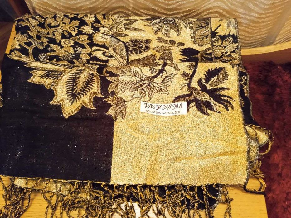 Большой двухсторонний шарф/палантин/платок PASHMINA