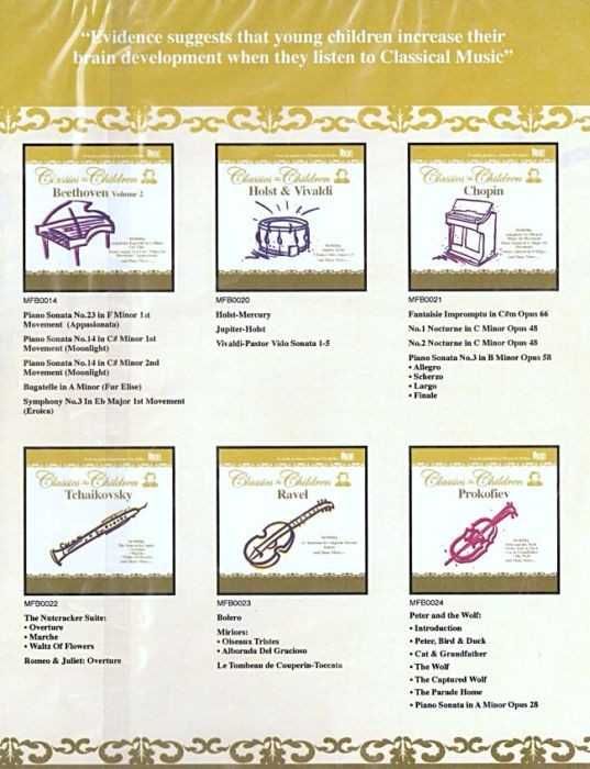 6 CD Various Artists Classics For Chlidren