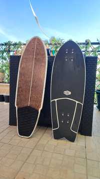 2 Surfskate/longboard Triton Astral 29" by; Carver e Oxelo Curve 540