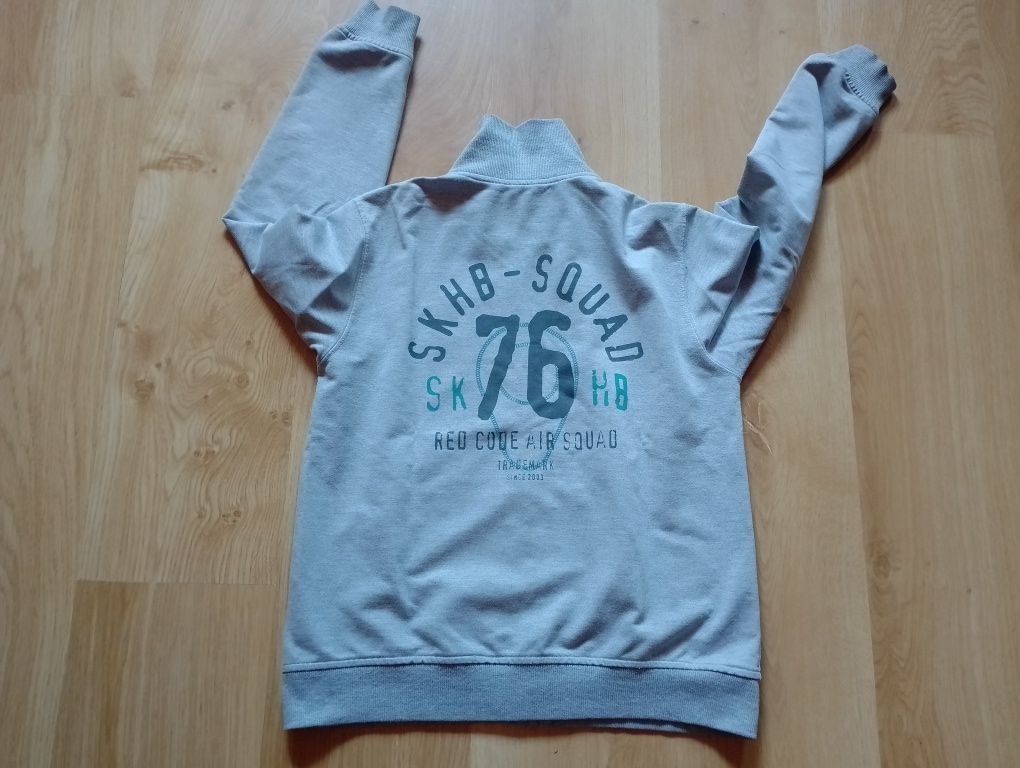 Szara bluza dresowa dla chłopca r. 146-152 cm