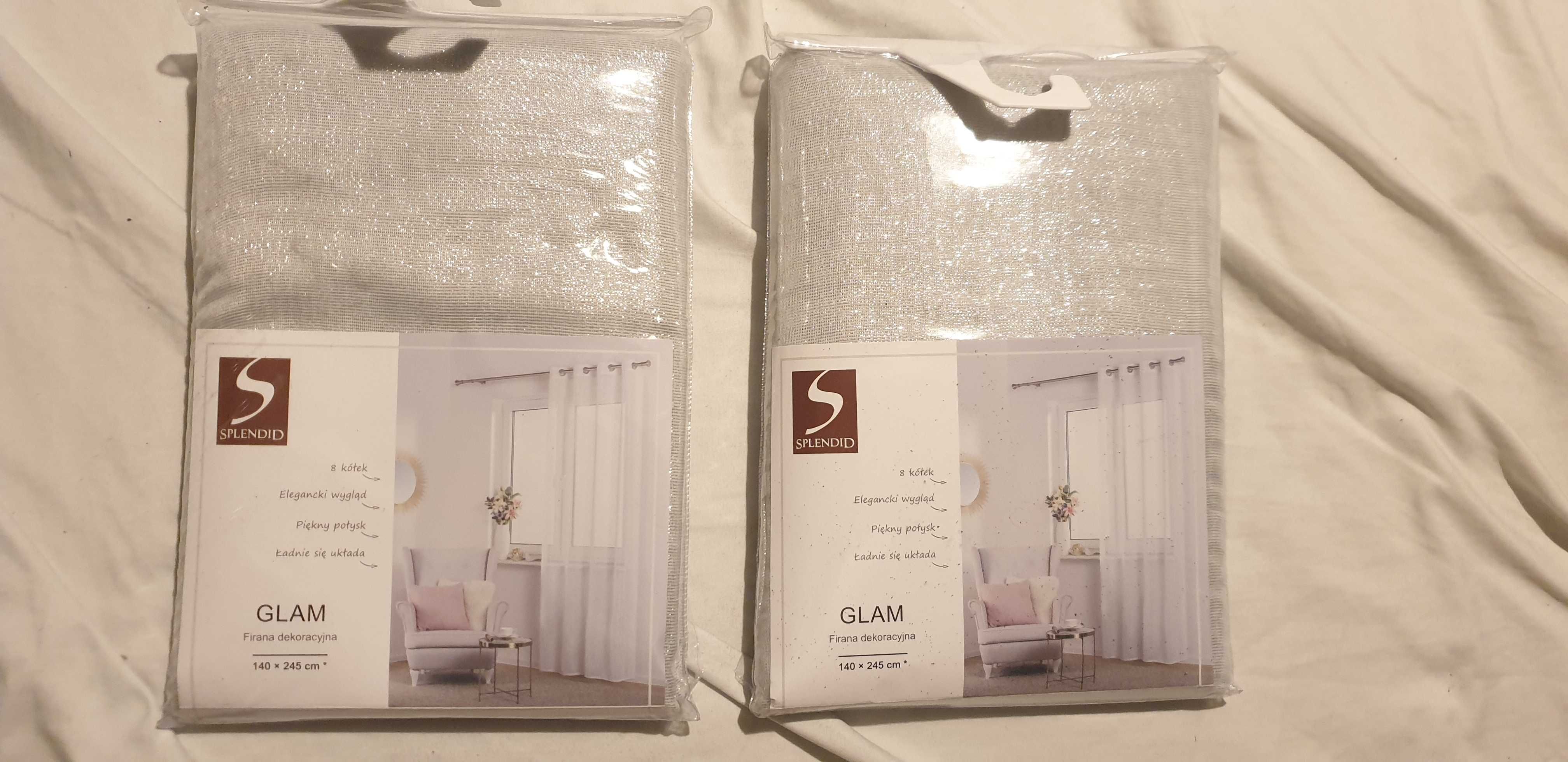 Firany glam 140x245 na kólka